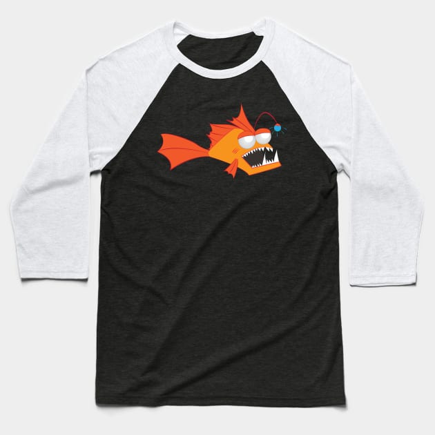 Alt Angler Design Baseball T-Shirt by MadArtisan